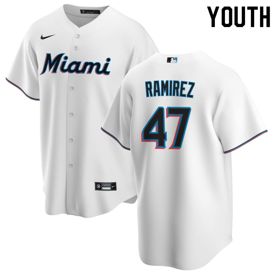 Nike Youth #47 Harold Ramirez Miami Marlins Baseball Jerseys Sale-White